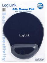 wrist rest - LogiLink Mousepad w/Gel Wrist Rest Blue - 3 nuotrauka