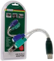 ps2 adapteris - Digitus USB to PS/2 - 2 nuotrauka