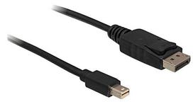 displayport cable - Delock Cable Displayport to Mini Displayport 2m Black - 1 nuotrauka