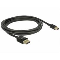 displayport cable - Delock Cable Displayport to Mini Displayport 2m Black - 3 nuotrauka