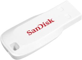 usb laikmenia - SanDisk Cruzer Blade 16GB White (Baltas) - 2 nuotrauka