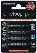 Panasonic Eneloop Pro Rechargeable Battery 4x AA 2450mAh