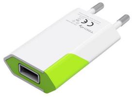 usb extender - Techly Charger USB White/Green - 2 nuotrauka
