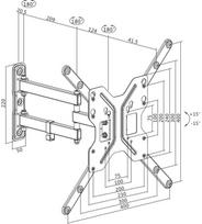 tv laikiklus - LogiLink BP0016 TV Wall Mount 23–55“ - 2 nuotrauka
