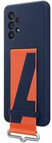 samsung galaxy a53 deklas - SAMSUNG Galaxy A53 5G 2022, silikoninis, nugarėlė su dirželiu, Navy - 3 nuotrauka