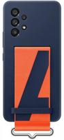 samsung galaxy a53 deklas - SAMSUNG Galaxy A53 5G 2022, silikoninis, nugarėlė su dirželiu, Navy - 5 nuotrauka