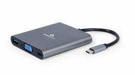 hdmi type c laidas - GEMBIRD Multi Port Adapter USB Type C | A-CM-COMBO6-01 - 2 nuotrauka