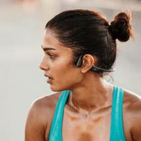 mini bluetooth ausines - Shokz OpenRun Black (Juodos) - 5 nuotrauka