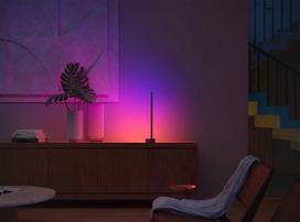 stalines lempos staliukas - Philips Hue Gradient Signe table lamp, juodas - 5 nuotrauka