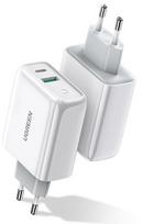 Devia USB Wall Quick Charger + Type-C White