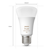 wacom - LED lemputė Philips Hue White & Color, įvairių spalvų, E27, 6.5 W, 570 - 830 lm, 4 vnt. - 9 nuotrauka