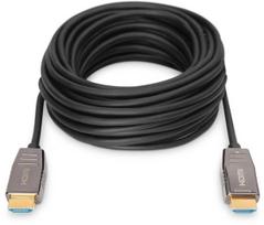 hdmi fiber cable - ASSMANN HDMI AOC Hybrid-fiber connection cable Type A M/M 10m UHD 8K60Hz CE gold bl - 1 nuotrauka