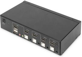 display port laidas - DIGITUS KVM Switch 2x1 HDMI 4-Port Single Display 4K/30Hz FreeSync - 4 nuotrauka