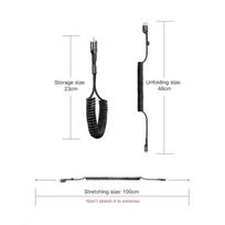 usb lightning laidas baseus - BASEUS USB2.0 A kištukas - IP Lightning kištukas 1.0m juodas - 5 nuotrauka
