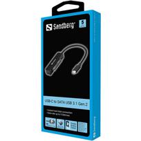 sata to usb - Sandberg 136-37 USB-C to SATA, juoda - 2 nuotrauka