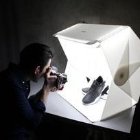 palapines 3 4 - Fotografavimo palapinė LED ORANGEMONKIE Foldio 3 - 3 nuotrauka