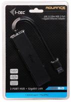 lan sakotuvas - I-TEC USB 3.0 Slim HUB 3 Port Giga Lan | U3GL3SLIM - 4 nuotrauka