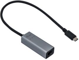 adapteris usb ps 2 - Adapteris i-Tec, USB-C / RJ-45, juodas, 0.3 m - 1 nuotrauka