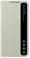 samsung s21 fe deklas - Samsung "Smart Clear View Cover Galaxy S21 FE (EF-ZG990CME)" Olive Green - 1 nuotrauka