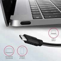 usb c ilgintuvas - AXAGON HMC-4G2 2x USB-A + 2x USB-C, USB-C 3.2 Gen 2 10Gbps hub, 13cm USB-C cable - 3 nuotrauka