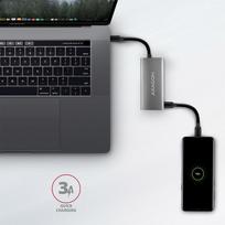 usb c ilgintuvas - AXAGON HMC-4G2 2x USB-A + 2x USB-C, USB-C 3.2 Gen 2 10Gbps hub, 13cm USB-C cable - 6 nuotrauka