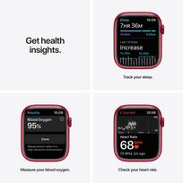 apple watch 7 series gps - Apple Watch Series 7 GPS, 45mm Red Aluminium Case with (PRODUCT)RED Sport Band (Raudonas) - 7 nuotrauka