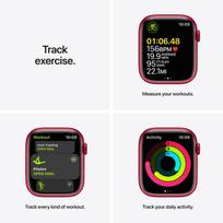 apple watch 7 series gps - Apple Watch Series 7 GPS, 45mm Red Aluminium Case with (PRODUCT)RED Sport Band (Raudonas) - 8 nuotrauka