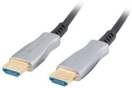 optical laidas - Kabelis Lanberg CA-HDMI-20FB-0200-BK, HDMI / HDMI, 20 m - 1 nuotrauka