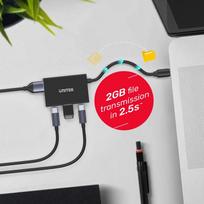 usb c 3.2 gen 2 10gbps laidas - Priedas Unitek, juoda - 5 nuotrauka