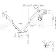 arm laikikliai - Neomounts By Newstar Monitor Acc Desk Mount - 7 nuotrauka
