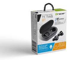 bt ausines - Tracer Airpods Black (Juodos) - 2 nuotrauka
