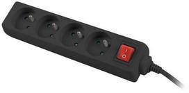 Lanberg Power Strip 1.5m Black PS1-04E-0150-BK