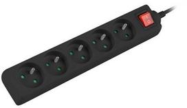power cable 3.5 - Lanberg Power Strip 3m Black PS1-05E-0300-BK - 2 nuotrauka