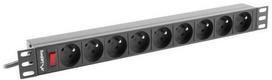 surge protector - Lanberg Surge Protector 1U 16A 9 Sockets 3m Black - 3 nuotrauka