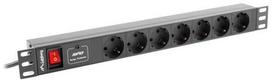 lanberg pdu - Lanberg PDU-07F-0200-BK 7 Sockets 2m Black - 3 nuotrauka