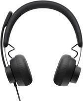 usb c laidines ausines - Logitech Zone Wired Black (Juodos) - 5 nuotrauka