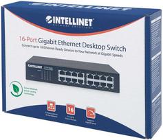 tinklo sakotuvas 10 - Intellinet 16-Port Gigabit Ethernet Switch 561068 - 6 nuotrauka