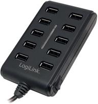 LogiLink - 10-Port USB 2.0 Hub With Switch