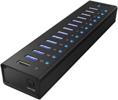 ICY BOX IB-AC6113 13x Port USB 3.0 Hub with USB Charge Port Black