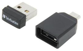usb laikmenia - Verbatim 16GB Nano USB 2.0 OTG Black - 2 nuotrauka