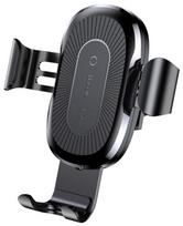 baseus gravity car holder - Baseus Gravity Car Holder With Qi Charger Black - 1 nuotrauka
