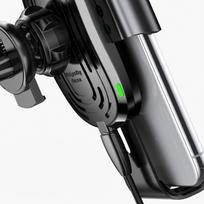 baseus gravity car holder - Baseus Gravity Car Holder With Qi Charger Black - 3 nuotrauka