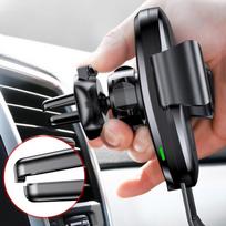 baseus gravity car holder - Baseus Gravity Car Holder With Qi Charger Black - 6 nuotrauka