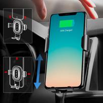 baseus gravity car holder - Baseus Gravity Car Holder With Qi Charger Black - 7 nuotrauka
