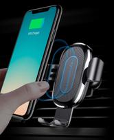 baseus gravity car holder - Baseus Gravity Car Holder With Qi Charger Black - 9 nuotrauka