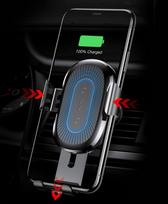 baseus gravity car holder - Baseus Gravity Car Holder With Qi Charger Black - 10 nuotrauka