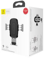 baseus gravity car holder - Baseus Gravity Car Holder With Qi Charger Black - 11 nuotrauka