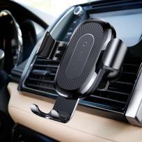 baseus gravity car holder - Baseus Gravity Car Holder With Qi Charger Black - 15 nuotrauka