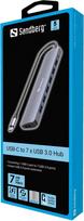 usb 3 a to usb a - SANDBERG USB-C to 7 x USB 3.0 Hub - 2 nuotrauka