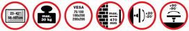 lcd stovas - Laikiklis REFLECTA FLEXO 40-400B black - 3 nuotrauka